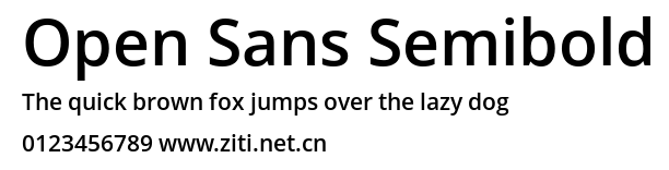 Open Sans Semibold.ttf字體轉換器圖片