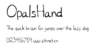 OpalsHand.ttf字體轉換器圖片