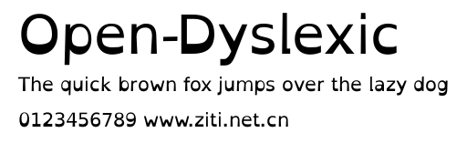 Open-Dyslexic.ttf字體轉換器圖片