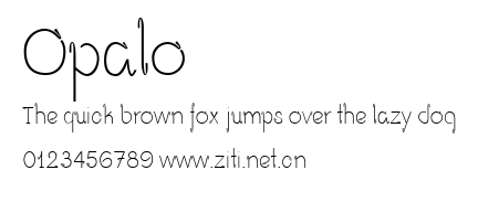 Opalo.ttf字體轉換器圖片