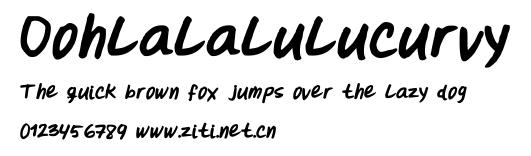 Oohlalalulucurvy.ttf字體轉換器圖片