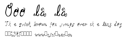 Ooo la la.ttf字體轉換器圖片