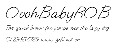 OoohBabyROB.ttf字體轉換器圖片