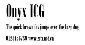 Onyx ICG.ttf字體轉換器圖片