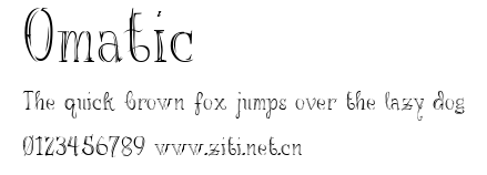 Omatic.ttf字體轉換器圖片