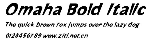 Omaha Bold Italic.ttf字體轉換器圖片