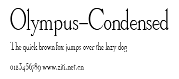 Olympus-Condensed.ttf字體轉換器圖片