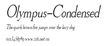 Olympus-Condensed.ttf字體轉換器圖片
