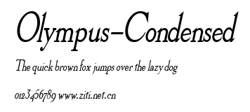 Olympus-Condensed.ttf字體轉換器圖片
