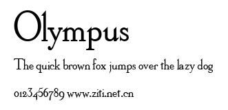 Olympus.ttf字體轉換器圖片