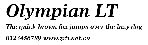 Olympian LT.ttf字體轉換器圖片