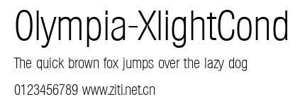 Olympia-XlightCond.ttf字體轉換器圖片