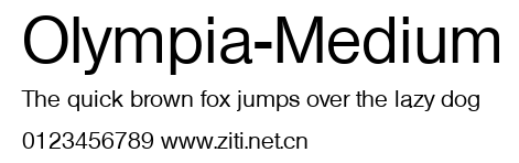 Olympia-Medium.ttf字體轉換器圖片