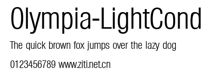 Olympia-LightCond.ttf字體轉換器圖片