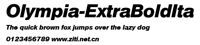 Olympia-ExtraBoldIta.ttf字體轉換器圖片