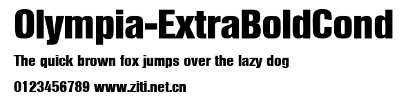 Olympia-ExtraBoldCond.ttf字體轉換器圖片