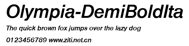 Olympia-DemiBoldIta.ttf字體轉換器圖片