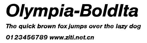 Olympia-BoldIta.ttf字體轉換器圖片