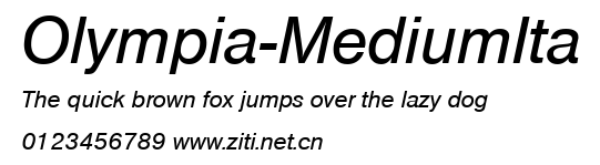 Olympia-MediumIta.ttf字體轉換器圖片