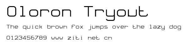 Oloron Tryout.ttf字體轉換器圖片