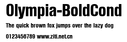 Olympia-BoldCond.ttf字體轉換器圖片