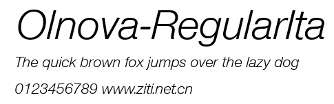 Olnova-RegularIta.ttf字體轉換器圖片