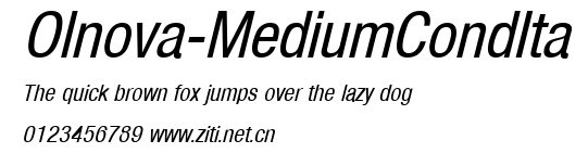 Olnova-MediumCondIta.ttf字體轉換器圖片