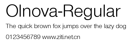 Olnova-Regular.ttf字體轉換器圖片