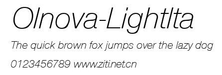 Olnova-LightIta.ttf字體轉換器圖片
