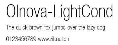 Olnova-LightCond.ttf字體轉換器圖片