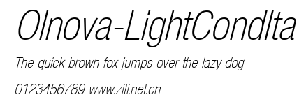 Olnova-LightCondIta.ttf字體轉換器圖片