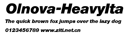 Olnova-HeavyIta.ttf字體轉換器圖片