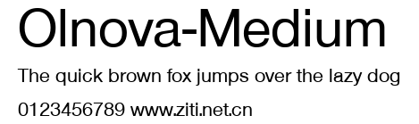 Olnova-Medium.ttf字體轉換器圖片