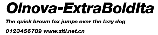Olnova-ExtraBoldIta.ttf字體轉換器圖片