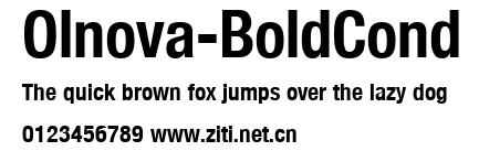 Olnova-BoldCond.ttf字體轉換器圖片