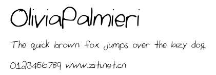 OliviaPalmieri.ttf字體轉換器圖片