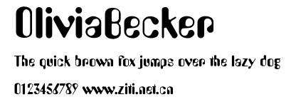 OliviaBecker.ttf字體轉換器圖片