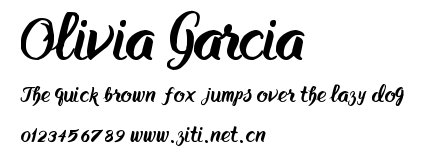 Olivia Garcia.ttf字體轉換器圖片