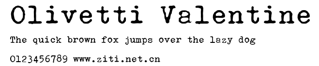 Olivetti Valentine.ttf字體轉換器圖片
