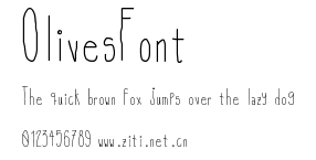 OlivesFont.ttf字體轉換器圖片