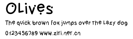 Olives.ttf字體轉換器圖片