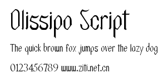 Olissipo Script.ttf字體轉換器圖片