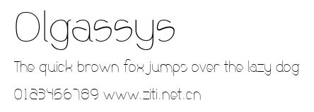 Olgassys.ttf字體轉換器圖片