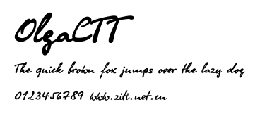 OlgaCTT.ttf字體轉換器圖片
