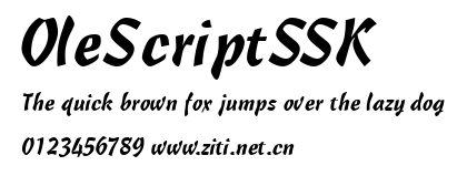 OleScriptSSK.ttf字體轉換器圖片