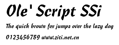 Ole' Script SSi.ttf字體轉換器圖片