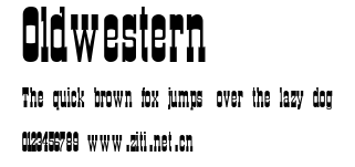 Oldwestern.ttf字體轉換器圖片