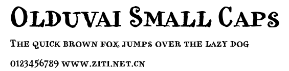 Olduvai Small Caps.ttf字體轉換器圖片