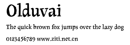Olduvai.ttf字體轉換器圖片