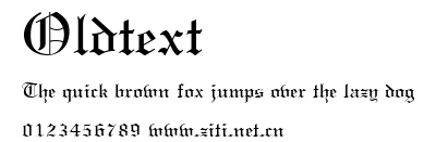 Oldtext.ttf字體轉換器圖片